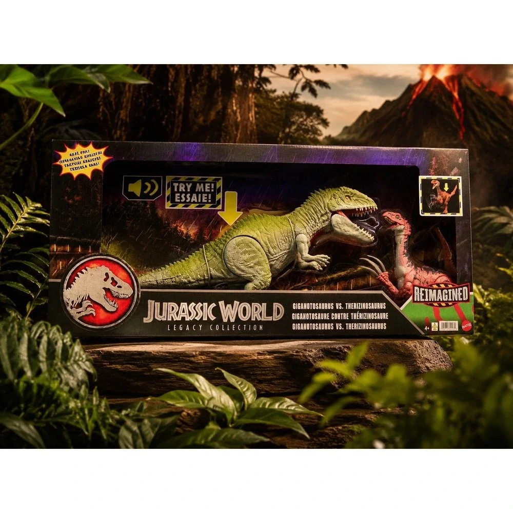 2025 Jurassic World Legacy Collection‎ Giganotosaurus vs Therizinosaurus 2 Pack